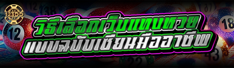 วิธีเลือกเว็บแทงหวย แบบฉบับเซียนมืออาชีพ