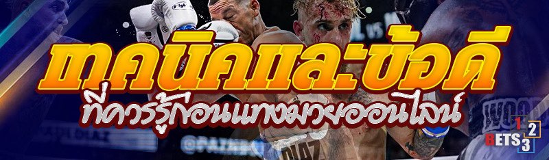 เทคนิคและข้อดีที่ควรรู้ก่อนแทงมวยออนไลน์