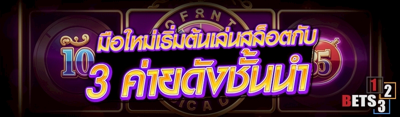 มือใหม่เริ่มต้นเล่นสล็อต กับ 3 ค่ายดังชั้นนำ