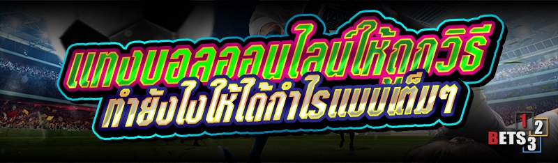 แทงบอลออนไลน์ให้ถูกวิธี ทำยังไงให้ได้กำไรแบบเต็มๆ