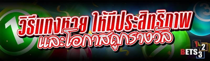 วิธีแทงหวย ให้มีประสิทธิภาพ และโอกาสถูกรางวัล