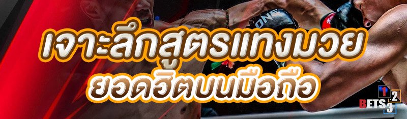 เจาะลึกสูตรแทงมวยยอดฮิตบนมือถือ