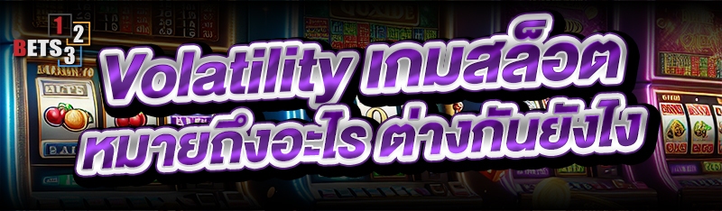 Volatility เกมสล็อต หมายถึงอะไร ต่างกันยังไง