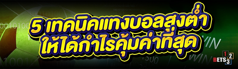 5 เทคนิคแทงบอลสูงต่ำ ให้ได้กำไรคุ้มค่าที่สุด